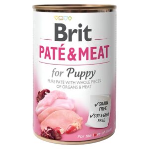 BRIT PATE & MEAT FOR PUPPY CHICKEN & TURKEY 400G