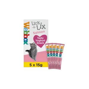 WEBBOX LICK-E-LIX SALMON 5X 15 CAT TREATS