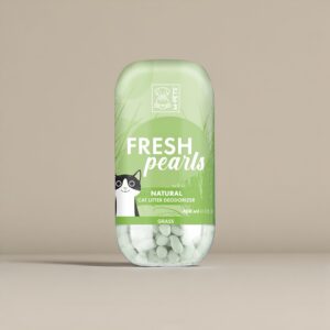 M-PETS - FRESH PEARLS NATURAL CAT LITTER DEODORISER - GRASS 450 ML