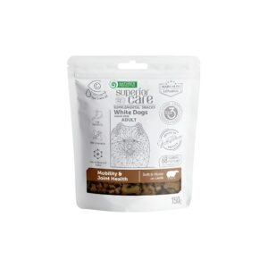 NATURE'S PROTECTION SUPERIOR CARE WHITE COAT SUPPLEMENTAL SNACKS MOBILITY & JOINT HEALTH WITH LAMB FOR ADULT DOGS 150G