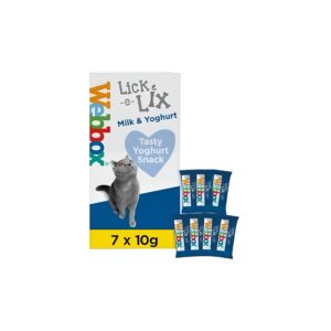 WEBBOX LICK-E-LIX WITH MILK & YOGHURT 7X10G CAT TREATS