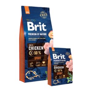 BRIT CHICKEN 50 % SPORT 15 KG