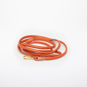 COGNAC DOG LEAD VEGAN SMALL LENGTH: 170 CM