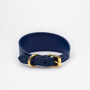 DARK BLUE DOG COLLAR WIDE