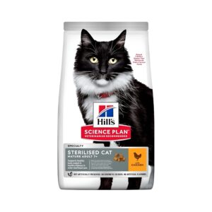 HILLS STERILISED CAT MATURE ADULT 7+ CHICKEN 300G