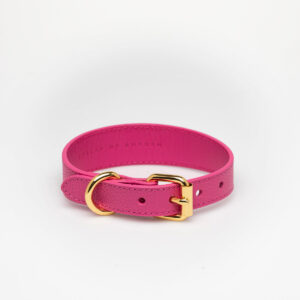 HOT PINK DOG COLLAR THIN