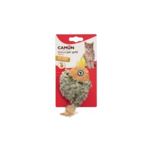 CAMON PLUSH MOUSE / BIRD WITH CATNIP AND BELL 10 CM