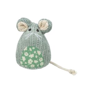 TRIXIE MOUSE  SEATED, FABRIC, CATNIP 11 CM