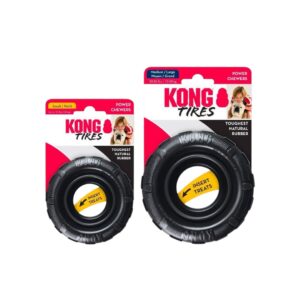 KONG® EXTREME TIRES DOG TOYS ARE MADE FROM NATURAL RUBBER, WHEEL SHAPE, TO BITE, PLAY, TEETH, PRACTICE HIDDEN BEHAVIOR
