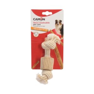 CAMON DOUBLE KNOT ROPE WITH COFFEE WOOD 20 CM