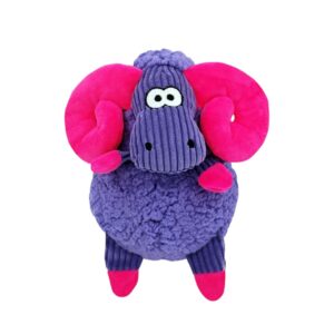 KONG®  - SHERPS FLOOFS BIG HORN - INDOOR CUDDLE SQUEAKY PLUSH DOG TOY - FOR MEDIUM DOGS