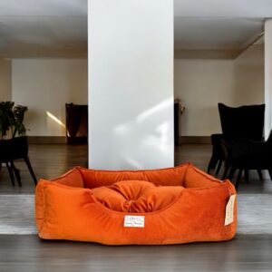LUXURY ANIMALI BED FOR DOG ORANGE  L (55X70)