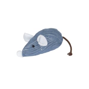 FLAMINGO MEDY MOUSE BLUE 5 X 14 CM CAT TOY