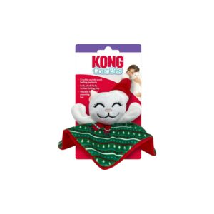 KONG® HOLIDAY CRACKLES SANTA KITTY