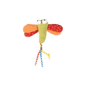 FLAMINGO YOWLY DRAGONFLY WITH CURLY TAILS - CAT TOY - 18 CM MULTI-COLOR