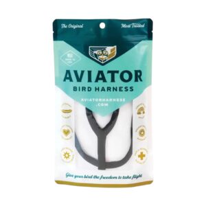 THE AVIATOR PARROT HARNESS - MINI RED BUDGIES LOVEBIRDS FLY SAFELY