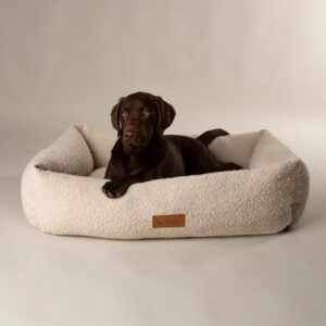 SCRUFFS - BOUCLE BOX BED - IVORY