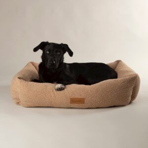 SCRUFFS - BOUCLE BOX BED - DESERT BROWN