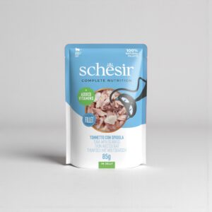 SCHESIR - TUNA WITH SEABASS IN JELLY POUCH - 85G