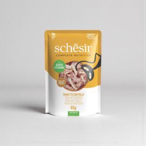 SCHESIR - TUNA AND CHICKEN IN JELLY POUCH - 85G