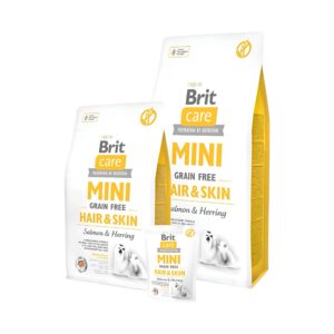 BRIT MINI GRAIN FREE HAIR&SKIN SALMON AND HERRING 2 KG