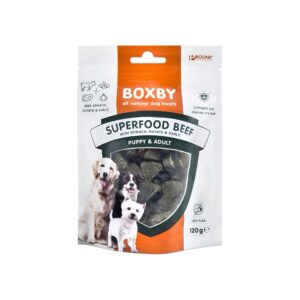 BOXBY SUPERFOOD BEEF PUPPY & ADULT 120G